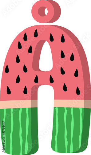Wallpaper Mural Watermelon letter Å Torontodigital.ca
