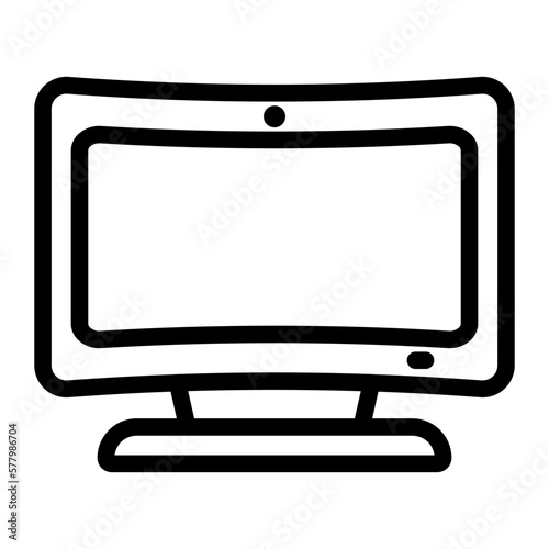 smart tv line icon