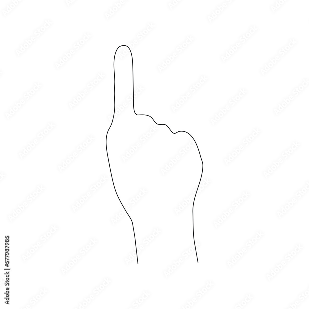 Obraz premium hand icon pointing