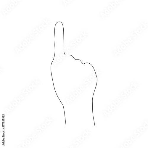 hand icon pointing