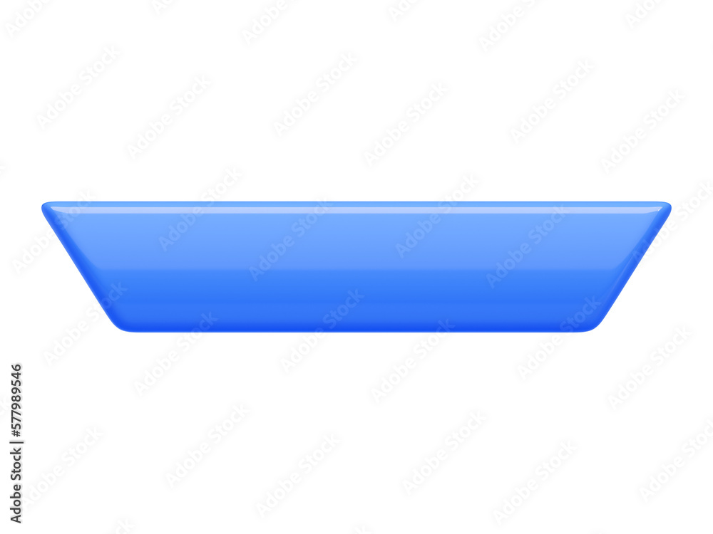 Rectangular long button with rounded and sharp borders 3d render illustration. Rectangular long button with rounded and sharp borders 3d render illustration.