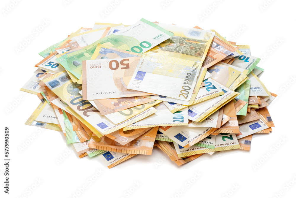 Stack Of European Union Curreny Banknotes Stack Of European Union Curreny Banknotes