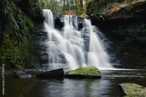 Goit Stock waterfall, Harden Beck, Bradford, Yorkshire photo