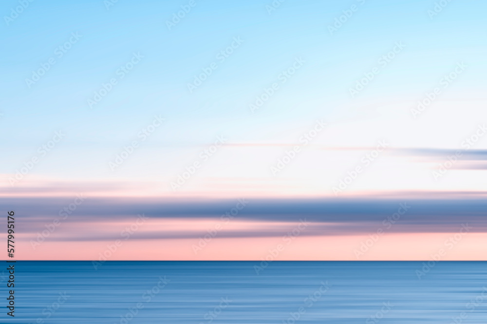 Blue and purple seascape at sunset Blue and purple seascape at sunset
