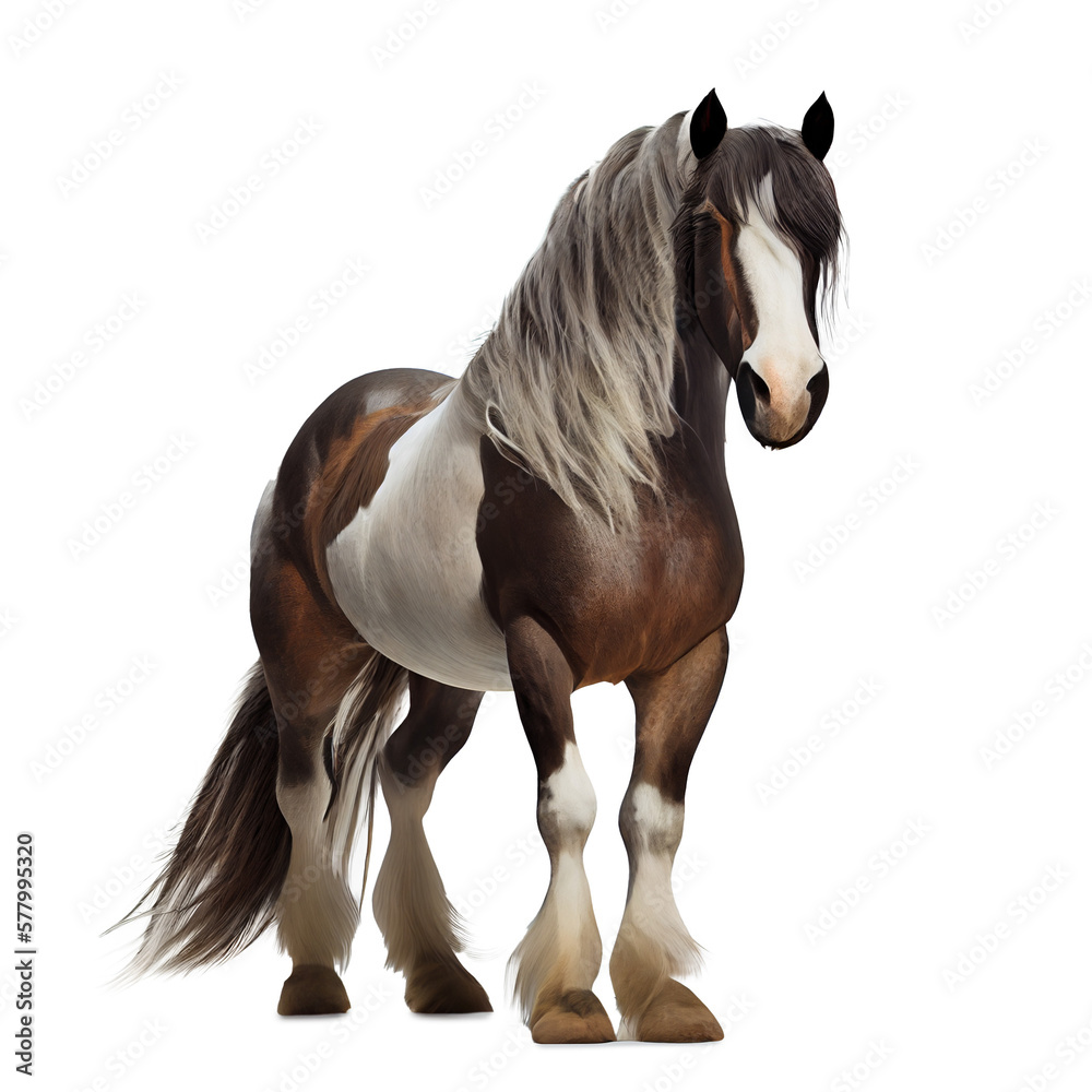Obraz premium horse isolated over white background