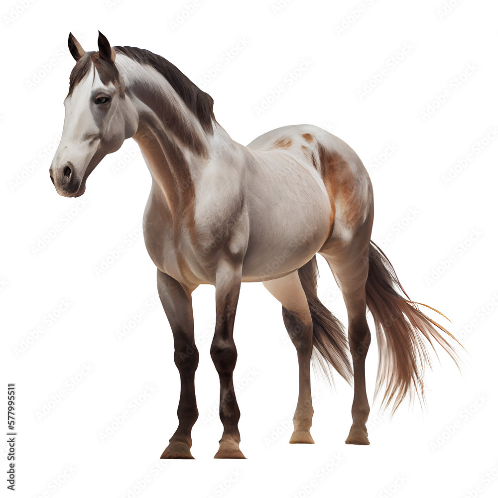 Obraz premium horse isolated over white background
