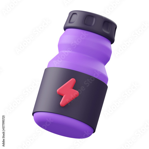 Energy Drink 3d render icon illustration