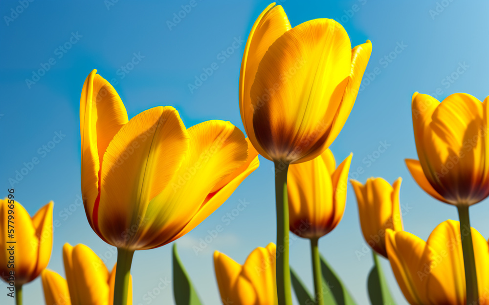 tulips on a background with place fort text created using AI generative tools tulips on a background with place fort text created using AI generative tools