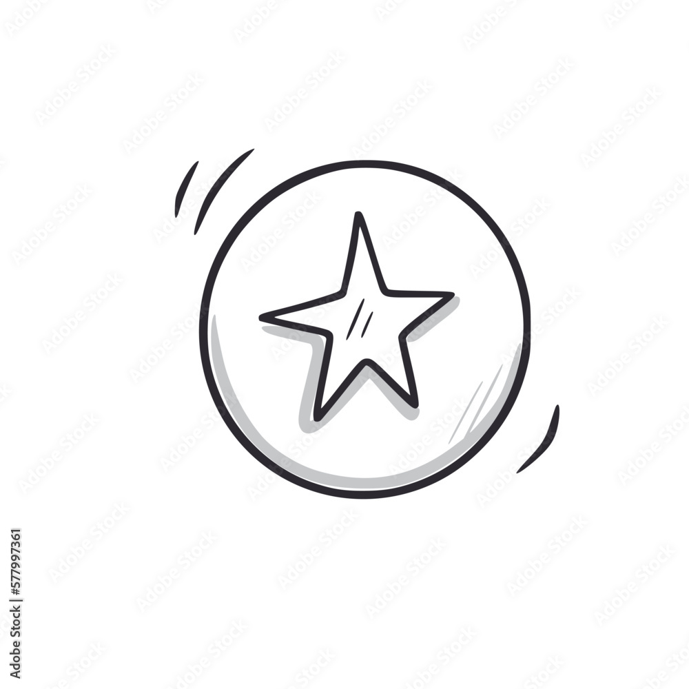 Bonus point earn doodle icon. Reward bonus point hand drawn sketch style icon. Loyalty program, gift doodle drawn concept. Vector illustration. Bonus point earn doodle icon. Reward bonus point hand drawn sketch style icon. Loyalty program, gift doodle drawn concept. Vector illustration.