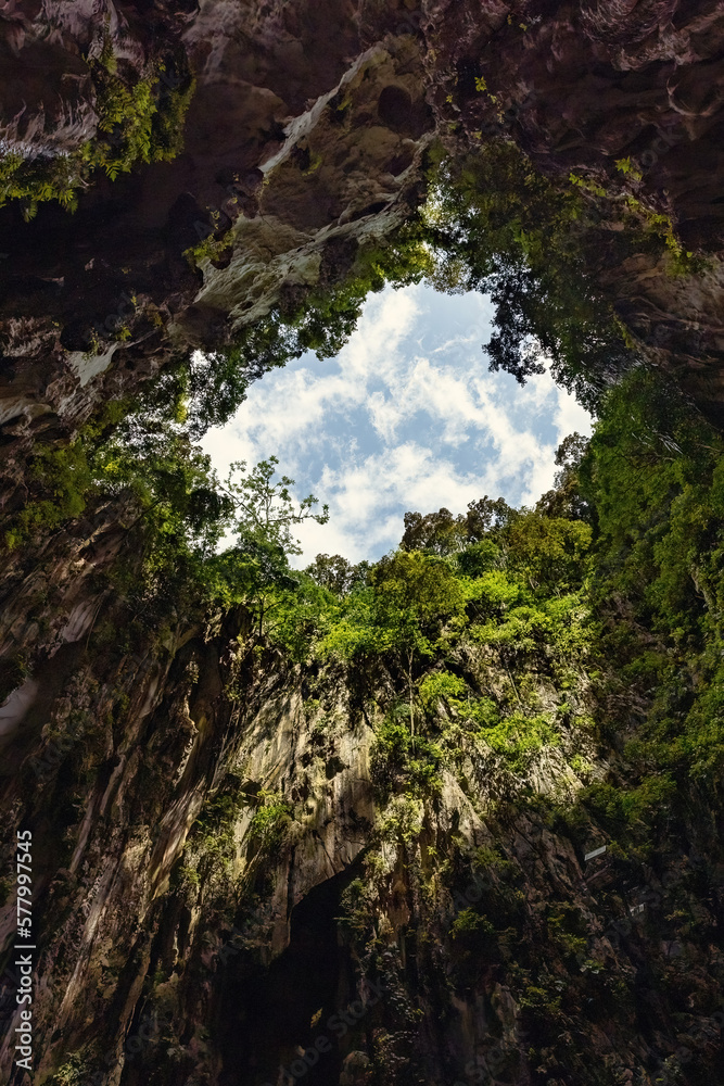 Batu caves limestone mountains cave view fron the bottom in Kuala Lumpur Malaysia Batu caves limestone mountains cave view fron the bottom in Kuala Lumpur Malaysia