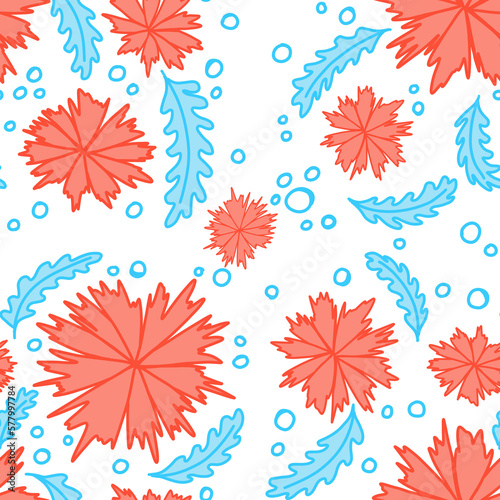 seamless floral pattern. Bright seamless pattern for wrapping paper, wallpaper, textiles, clothes, fabrics.