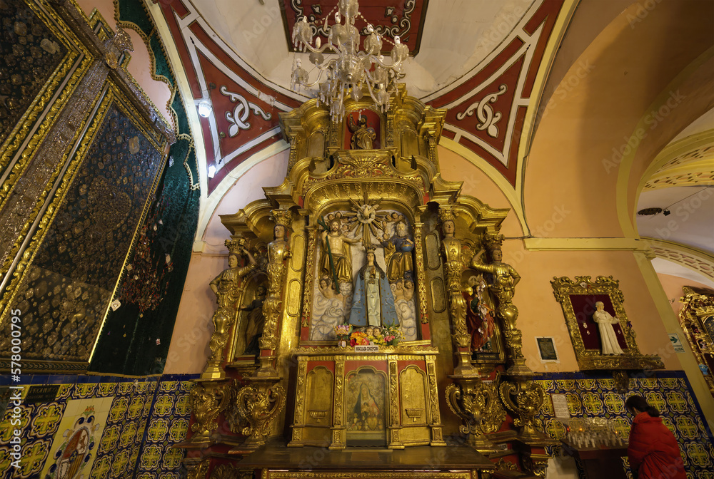Basilica and Convent of the Virgin of Mercy, Altar, Lima, Peru