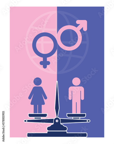 The idea of gender equality encompasses the principles of the feminist movement, which advocates for tolerance, rights, and equal opportunities for all genders,