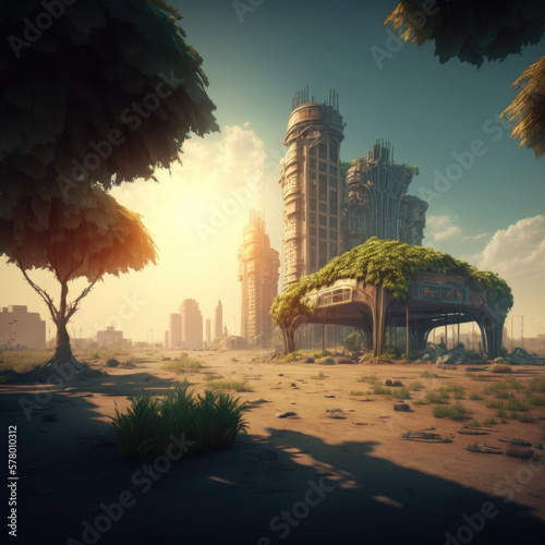 post apocalyptic city of the future