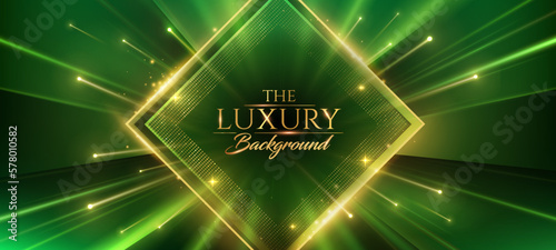 Green Golden Award Background. Diamond Luxury Graphics. Stage Motion Visuals. Islamic Eid Festival Post. Elegant Luxury Shine Modern Template Certificate. Spotlight Rays Coming Stars Effect.