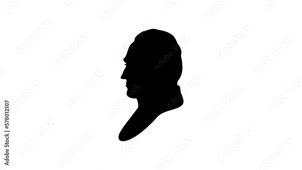 Johann Wolfgang von Goethe silhouette