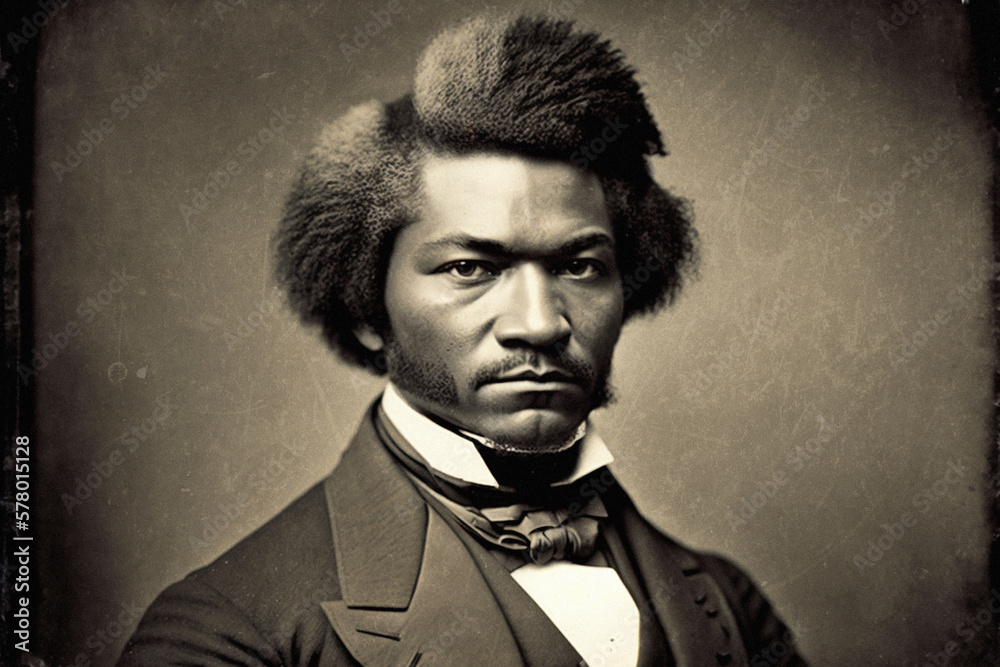 Portrait of Frederick Douglass - obrazy, fototapety, plakaty 