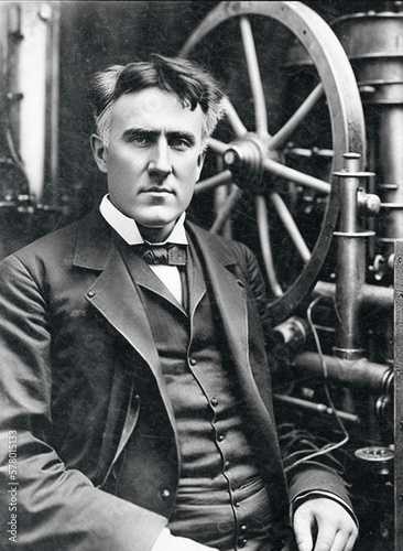 Canvas-taulu Portrait of Thomas Edison
