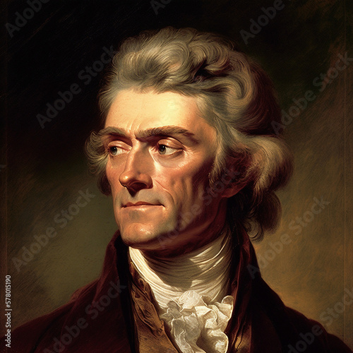 Portrait painting of Thomas Jefferson photo