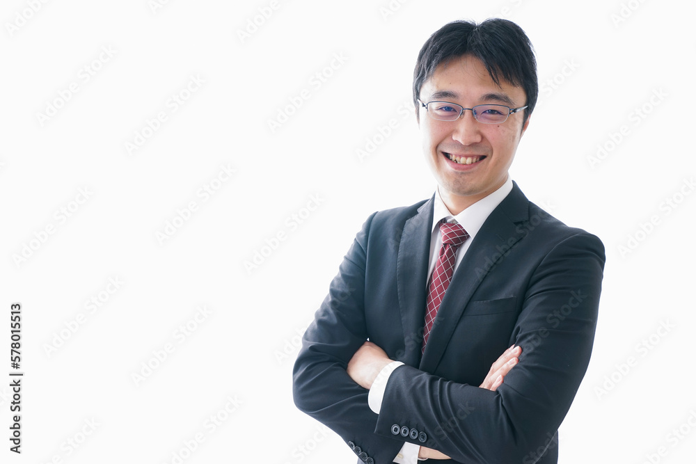 笑顔のビジネスマン 笑顔のビジネスマン