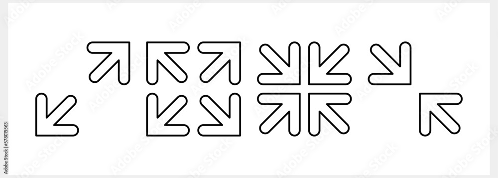 Full screen icon Max min Sketch Vector stock illustration EPS 10 Full screen icon Max min Sketch Vector stock illustration EPS 10