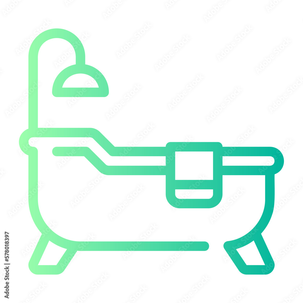 bathtub gradient icon bathtub gradient icon