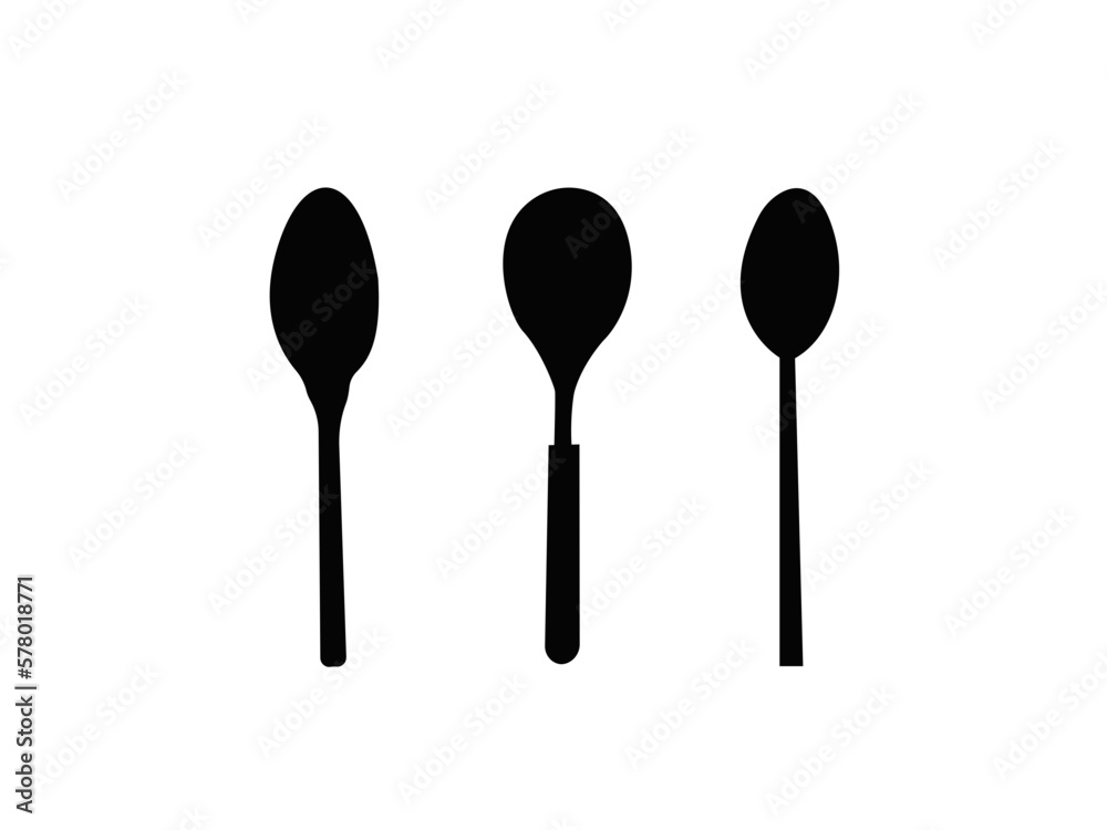Fork and spoon icon, vector, flat design. Fork & Spoon Restaurant Icon. spoon vector illustration.