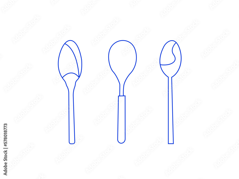 Cutlery icon. Spoon, forks. restaurant business concept, vector illustration. Fork & Spoon Restaurant Icon. Silhouette of a metal spoon Cutlery icon. Spoon, forks. restaurant business concept, vector illustration. Fork & Spoon Restaurant Icon. Silhouette of a metal spoon