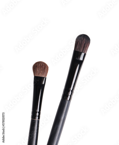 Cosmetic brushes isolated on transparent background