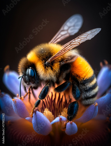 Biene auf eine Blume © DariPhotoArt