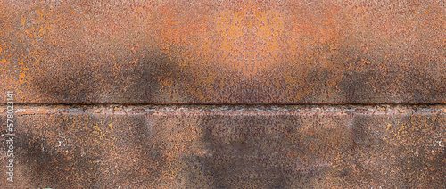 Close up texture of rusty metal, old metallic surface background