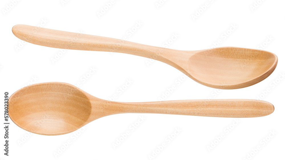 wooden Spoon isolated on white background, full depth of field wooden Spoon isolated on white background, full depth of field