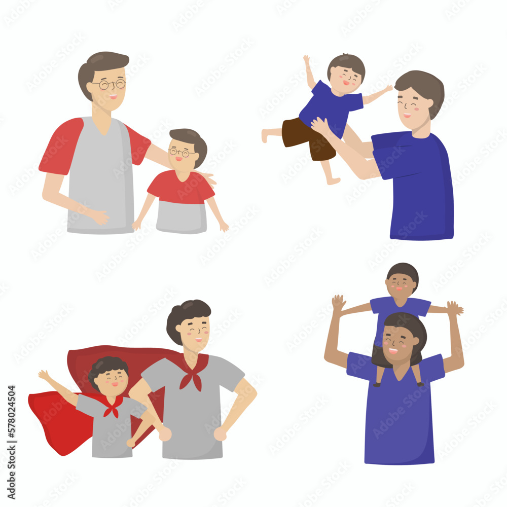 Happy Father's Day. Fathers in the community brought their children together. Happy Father's Day. Fathers in the community brought their children together.