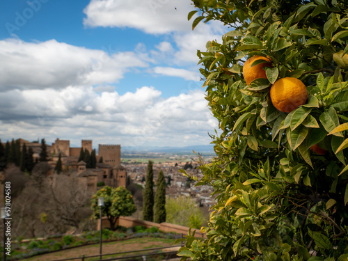 Spring in Granada Andalusia with the Alhambra
