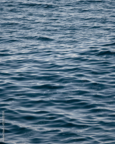 Close up blue water background