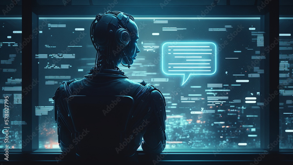 Artificial intelligence concept for business and chat bot with Generative AI Technology. Artificial intelligence concept for business and chat bot with Generative AI Technology.
