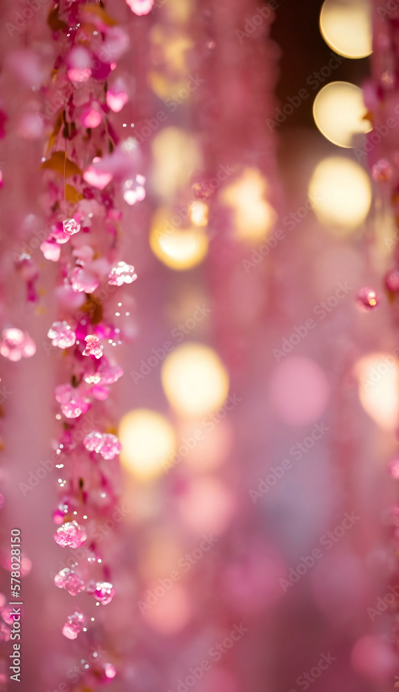 fantasy pink flowers macro