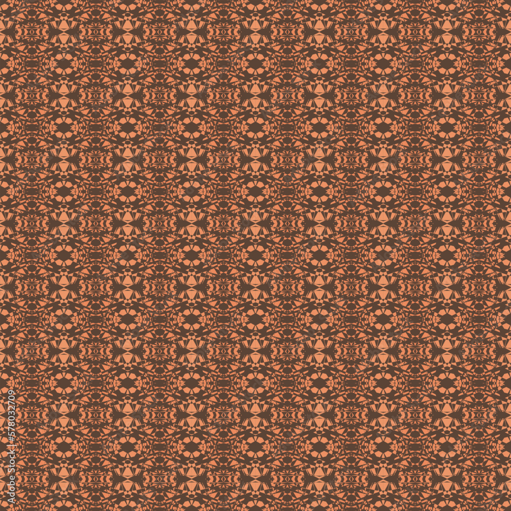abstract brown texture made of geometric shapes. seamless pattern. cover, print.