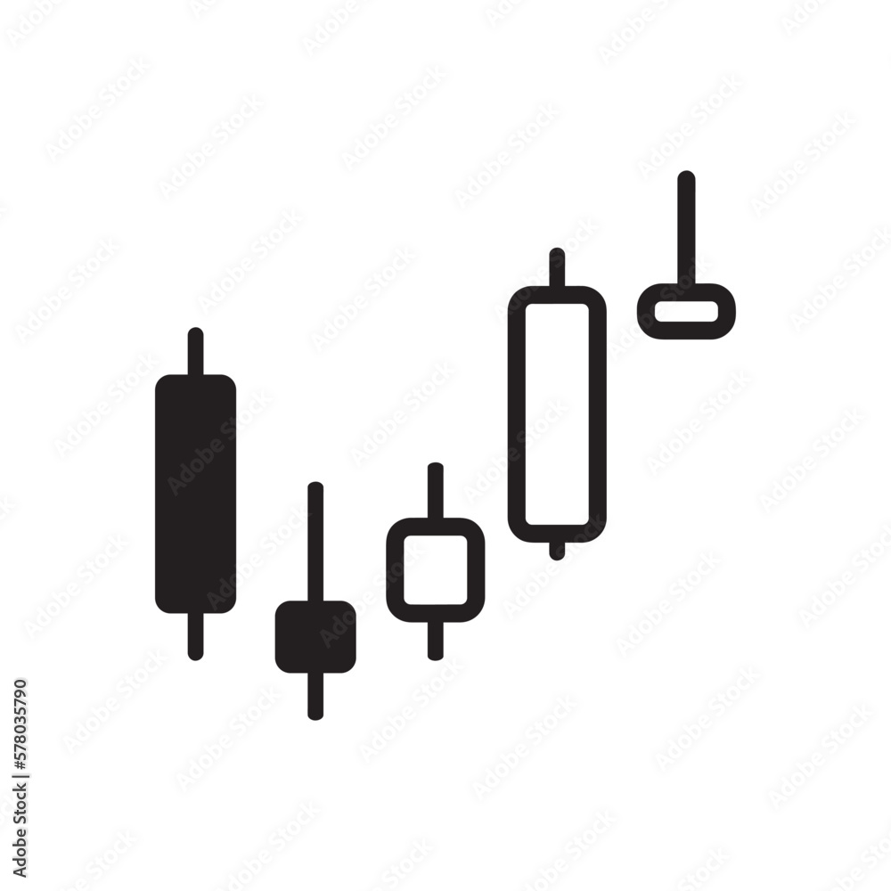 Business candle stick graph chart. Vector illustration Business candle stick graph chart. Vector illustration