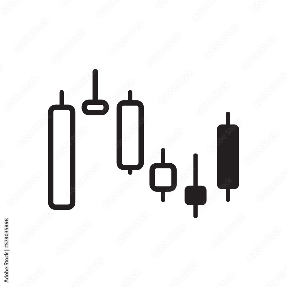 Business candle stick graph chart. Vector illustration Business candle stick graph chart. Vector illustration