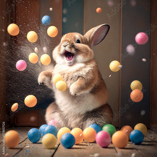 Happy Easter, easter bunny and easter photos photo