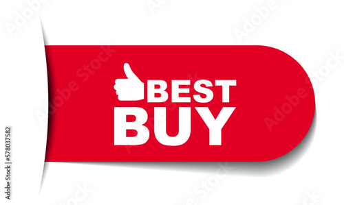 red vector illustration banner best buy