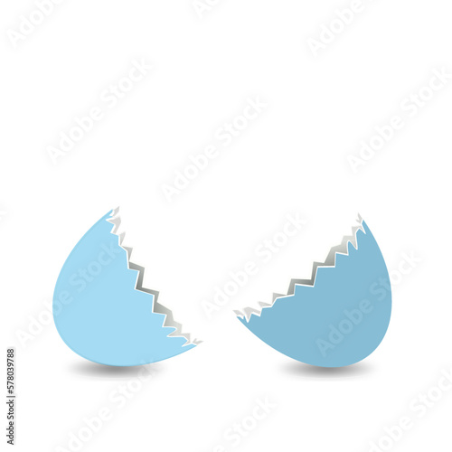 Ostereier Eier Ostern Eierschale Blau offen