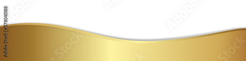 Gold Welle Wellen Band Banner Hintergrund
