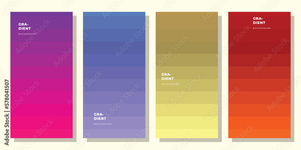 Gradient layer background template copy space set for poster, business card, landing page, or brochure
