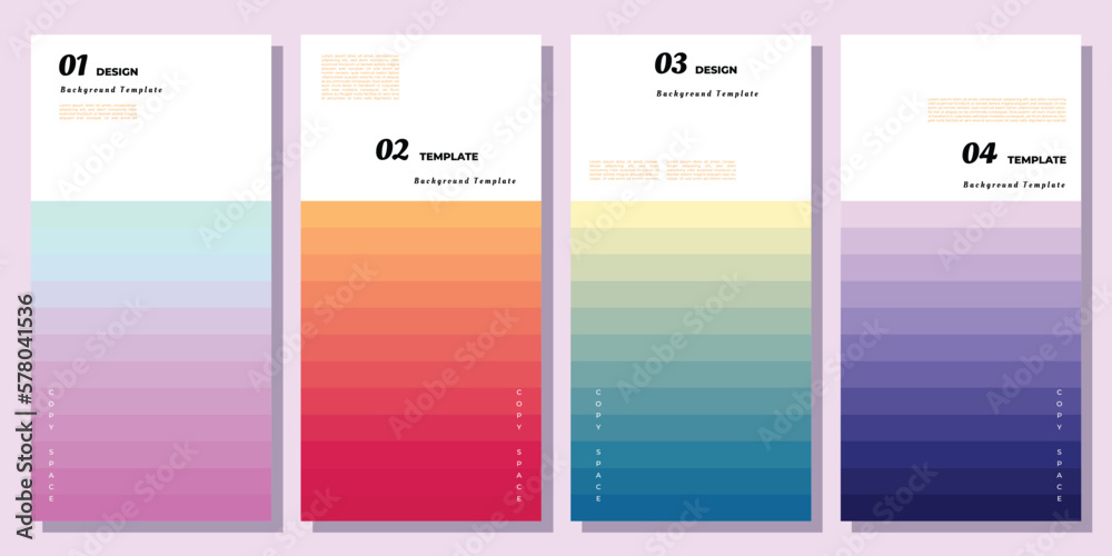 Colorful layer background template copy space for poster, business card, landing page, or brochure