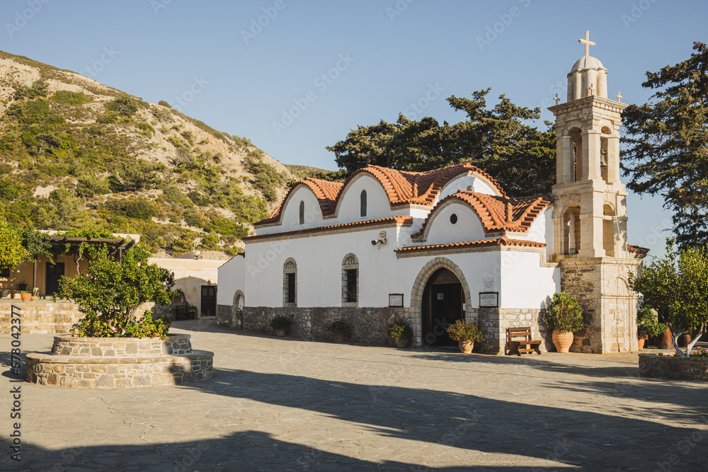 Church in the mountain, Rhodes, Greece
