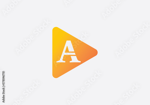Free Download Music play button icon and video play button icon with letters and alphabets  - GFXLoad