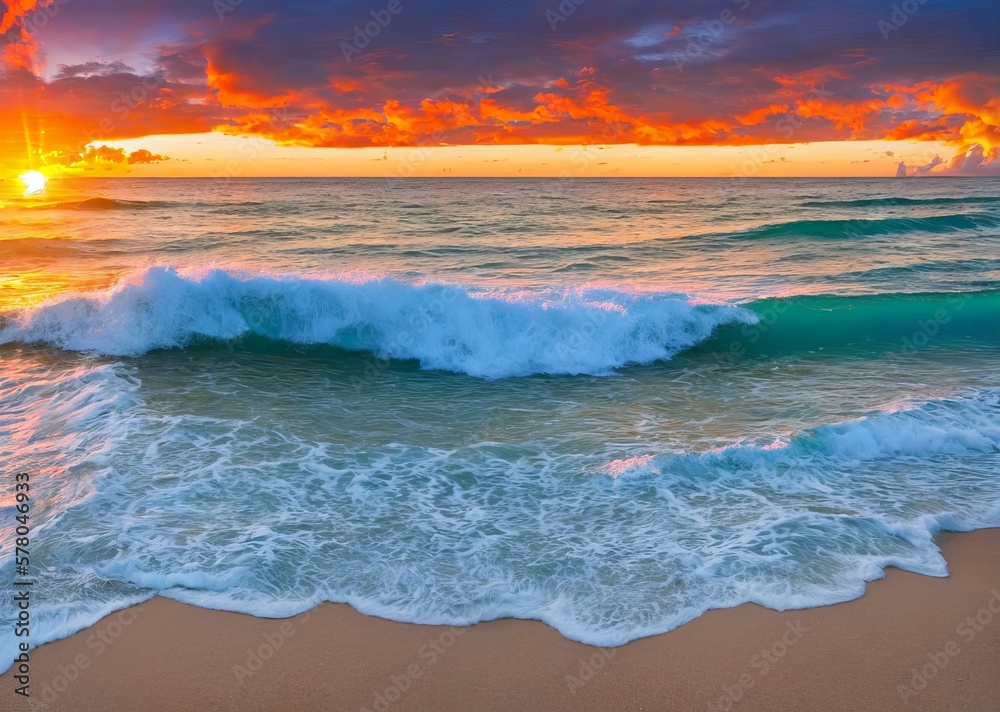 beautiful sea waves on the beach beautiful sea waves on the beach