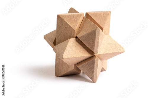 Foto Wooden brain teaser